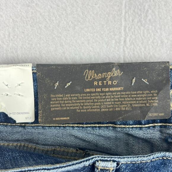 Wrangler Jeans Women's Size 7x34 Retro Bootcut Dark Wash Denim - Picture 8 of 14